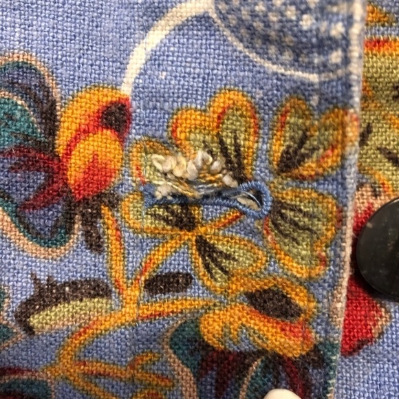 Vintage Floral Red & Blue Blazer - Picture 4 of 5